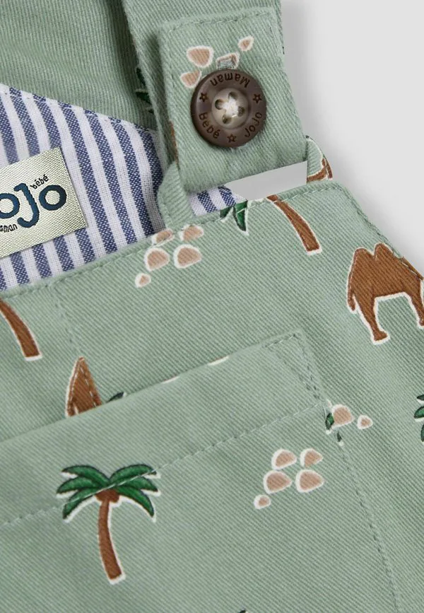 Комбинезон с принтом, стандартного кроя. Jojo Maman Bébé, Green Camel — фото 3
