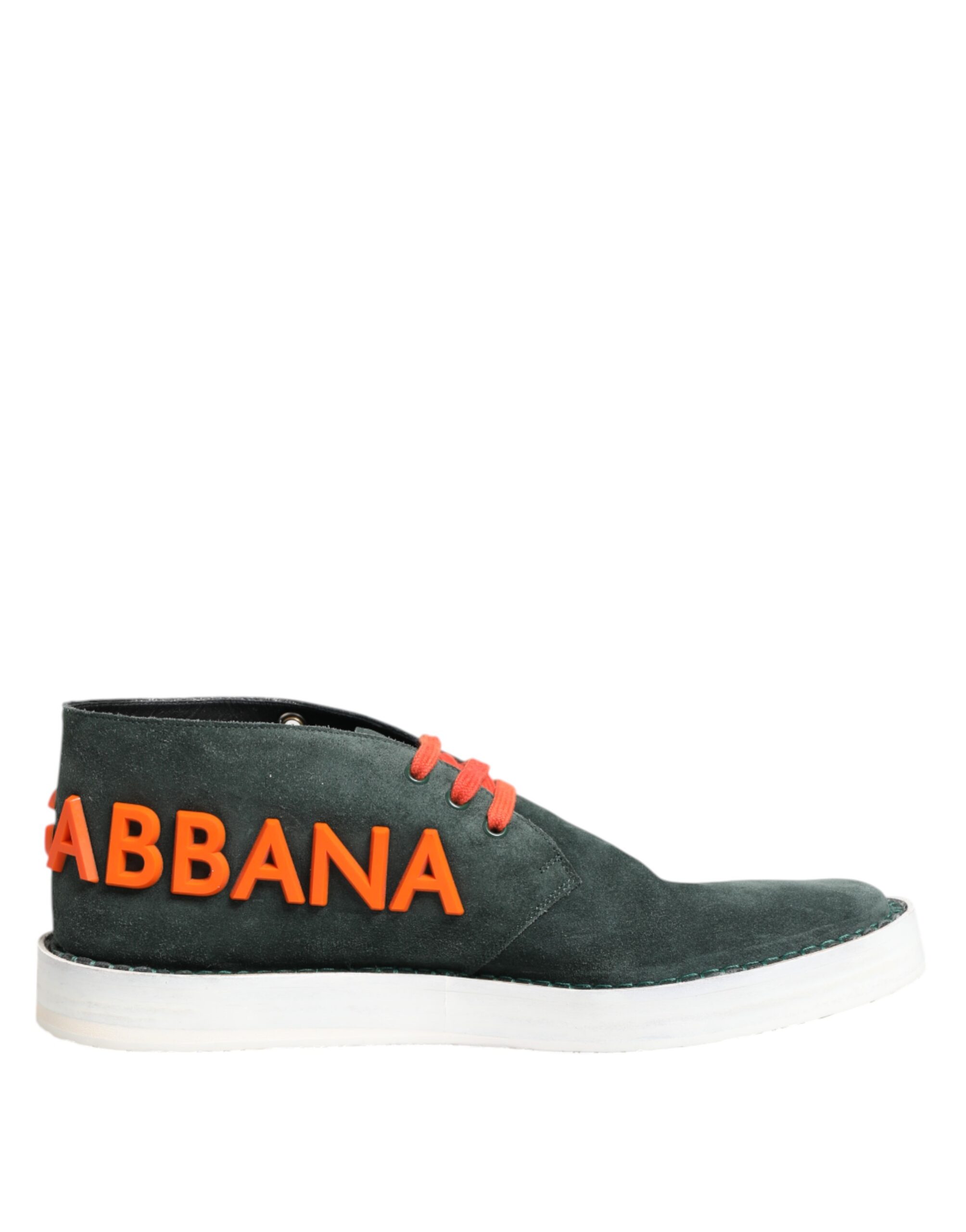 Повседневные мужские кроссовки Green Derby Logo Dolce & Gabbana, зеленый