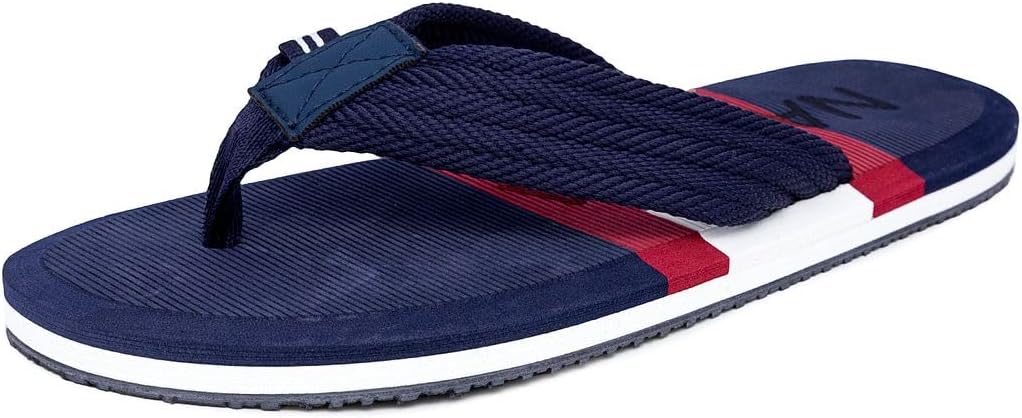 

Мужские шлепанцы Nautica, пляжные сандалии, босоножки для лодки, водные тапочки, красный