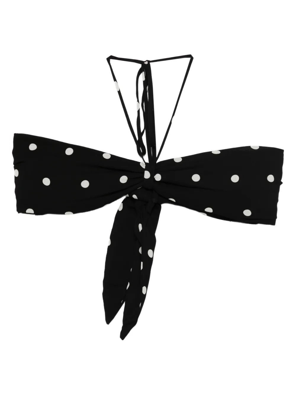 

Топ бикини в горох Adriana Degreas, черный