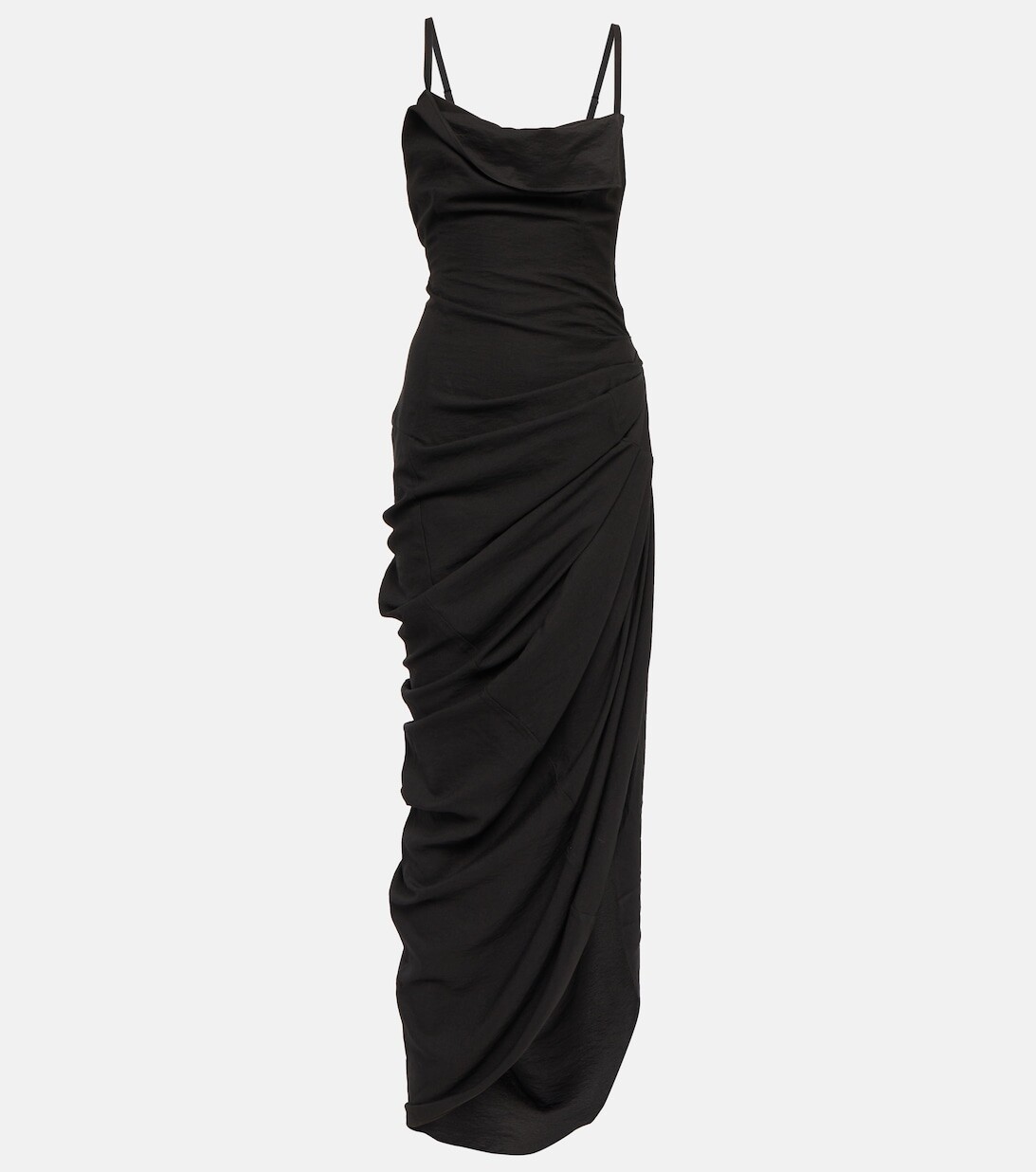 

Платье макси La Robe Saudade из вуали JACQUEMUS, черный