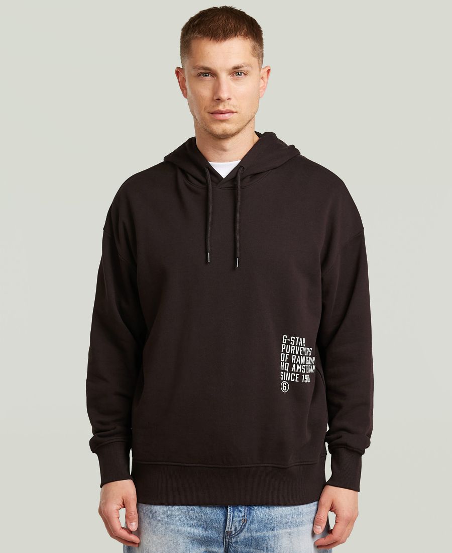 

Мужская толстовка свободного кроя с капюшоном G-Star Raw, Ganache