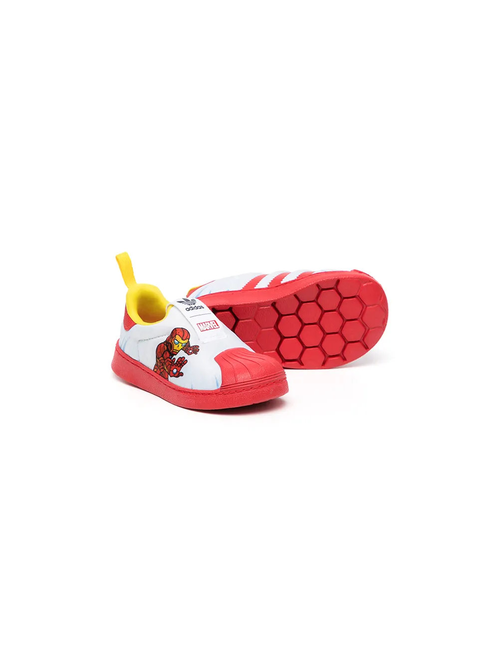 Кроссовки Superstar 360 из коллаборации с Marvel adidas Kids, красный — фото 2