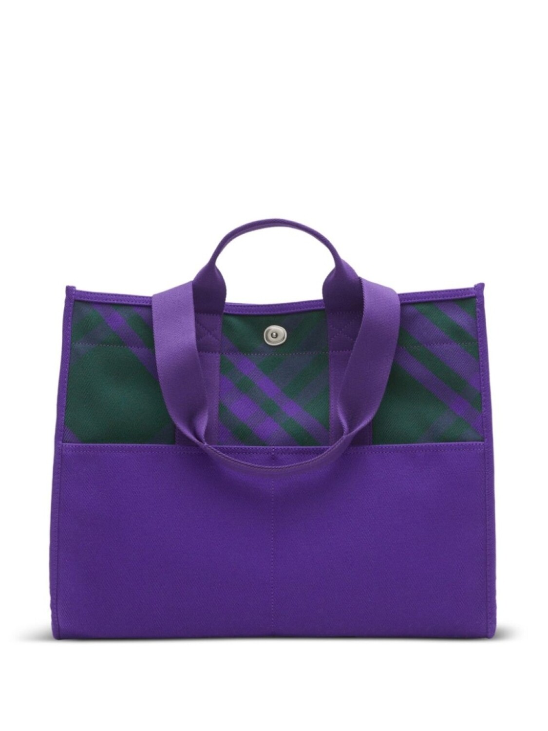 

Burberry сумка-тоут в клетку, фиолетовый