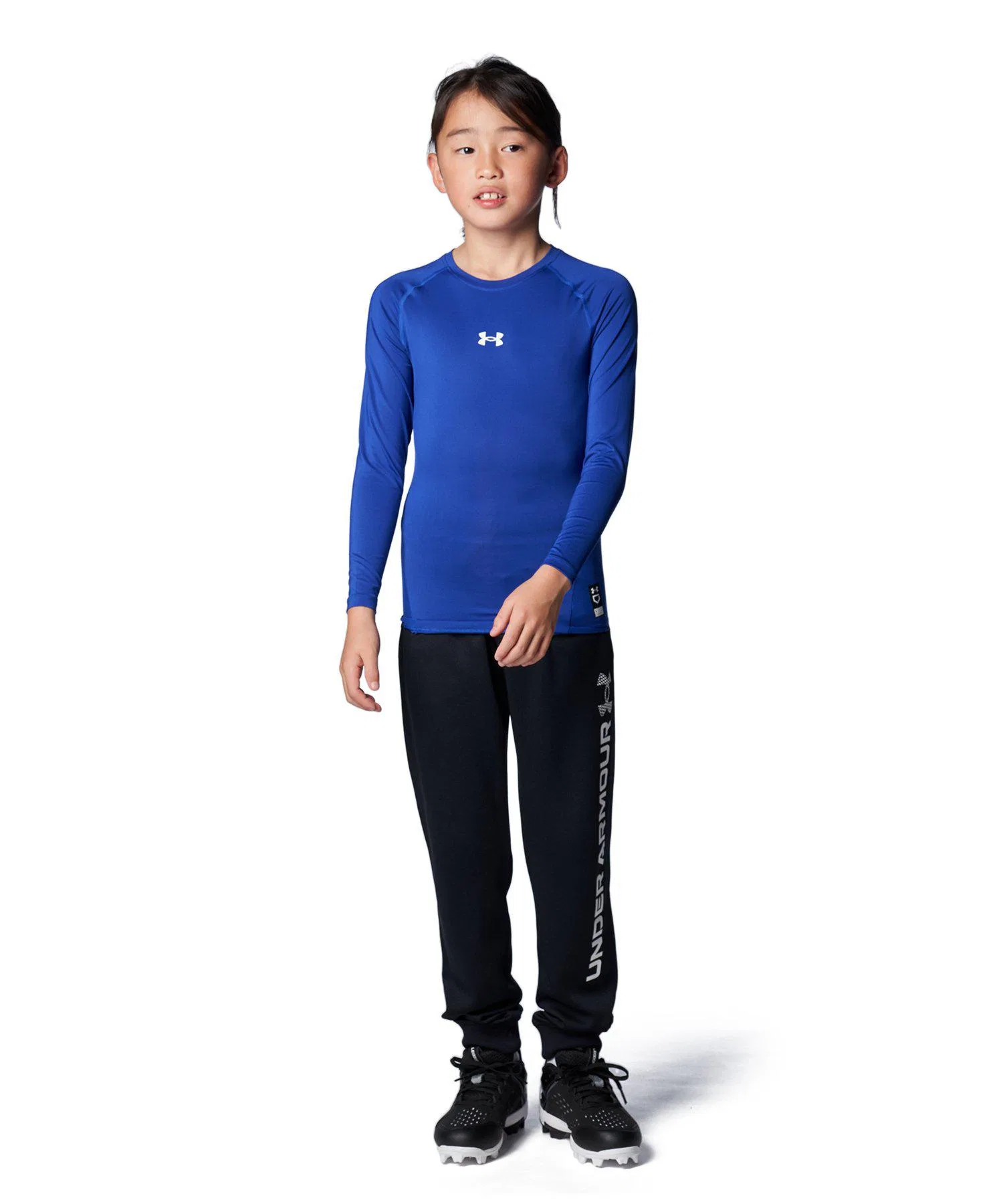 Детская футболка UNDER ARMOUR UA Heatgear Armour Compression Long Sleeve Crew Neck Shirt — фото 3