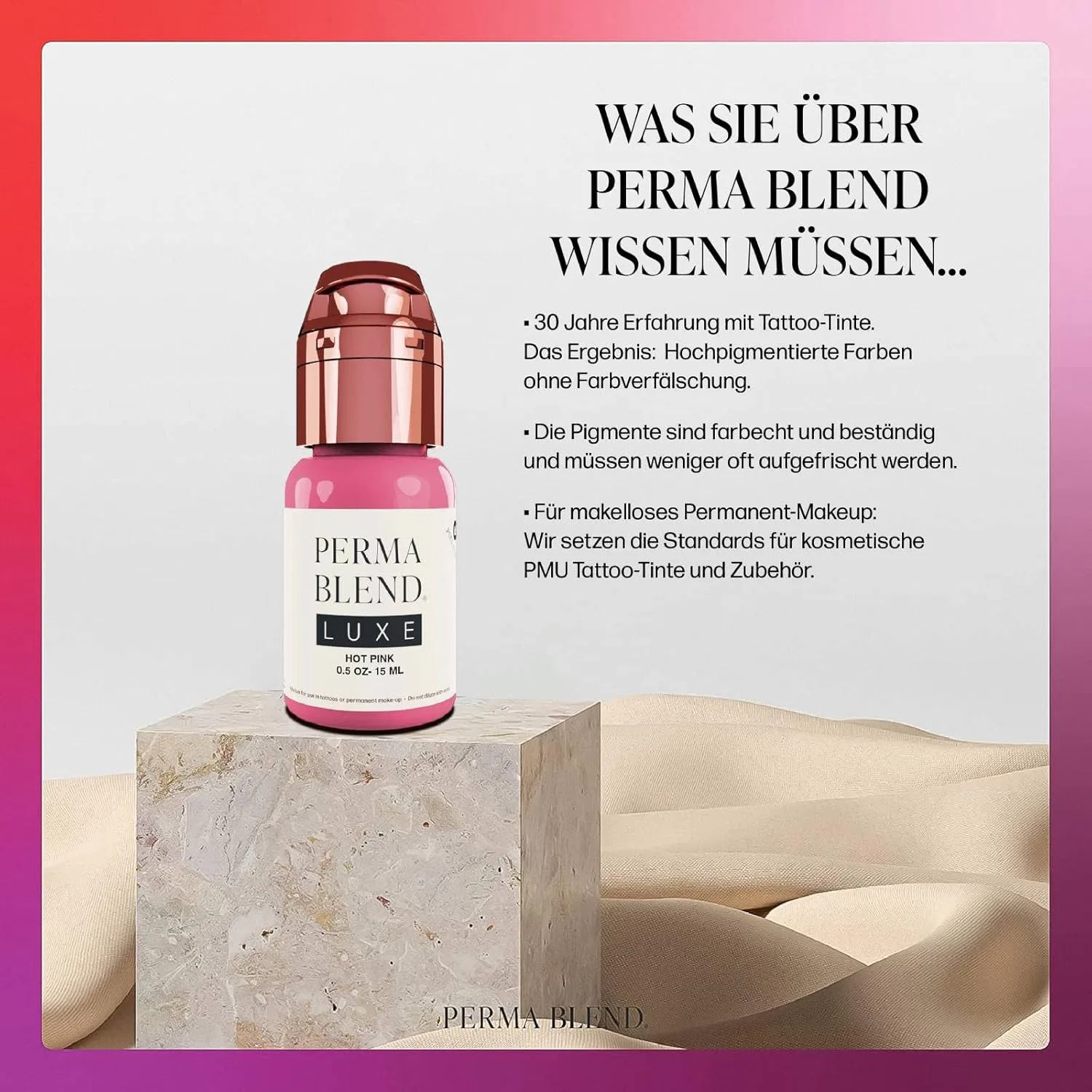 Пигмент для перманентного макияжа губ «Hot Pink» от Perma Blend Luxe Perma Blend — фото 3