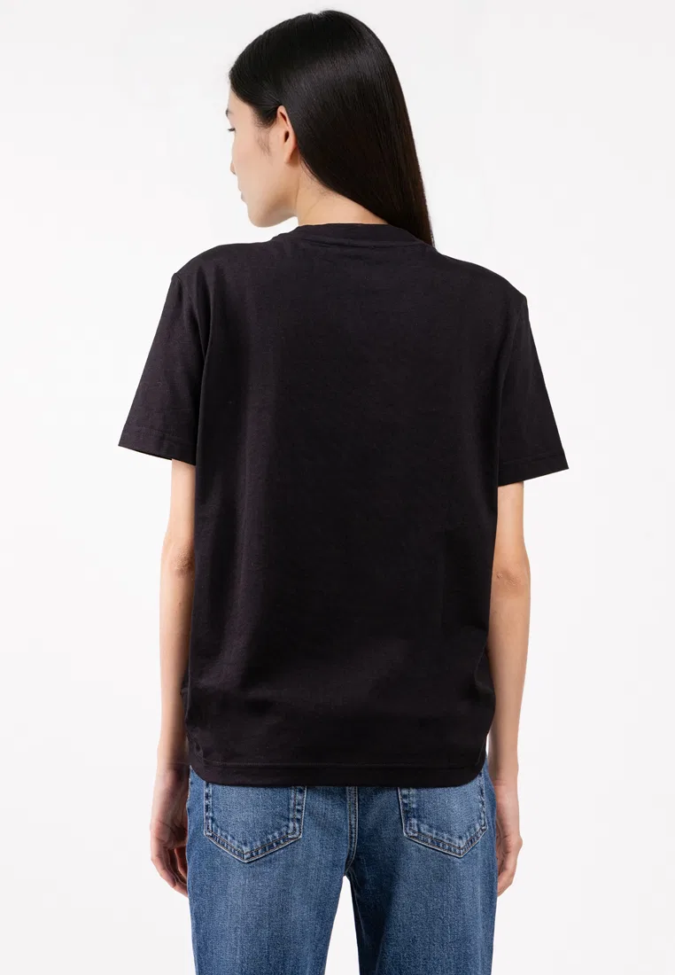 Футболка, с графическим принтом, Calvin Klein Jeans, черный — фото 2