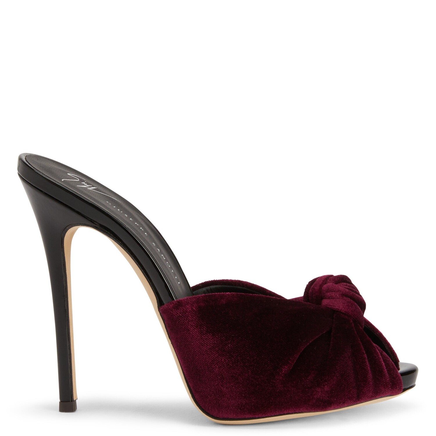 

Джузеппе Занотти Бриджит Вельвет Giuseppe Zanotti, цвет Bordeaux