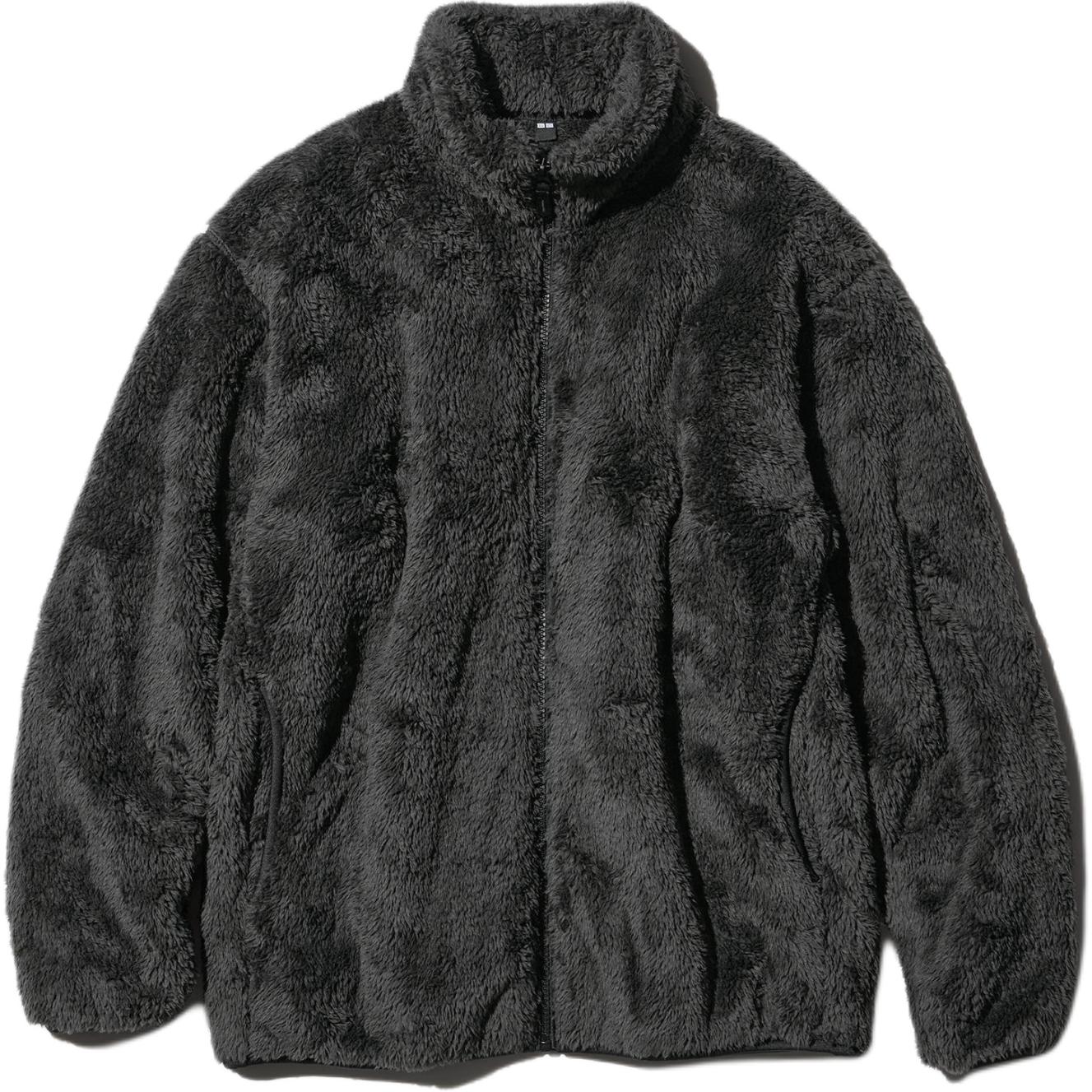 

Uniqlo Пальто с бархатистой текстурой, унисекс, темно-серый