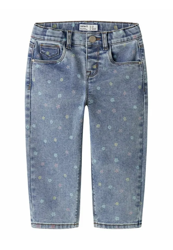 Джинсы nmfbella mom shaped jeans 3555on noos straight leg jeans Name It, Medium Blue Denim