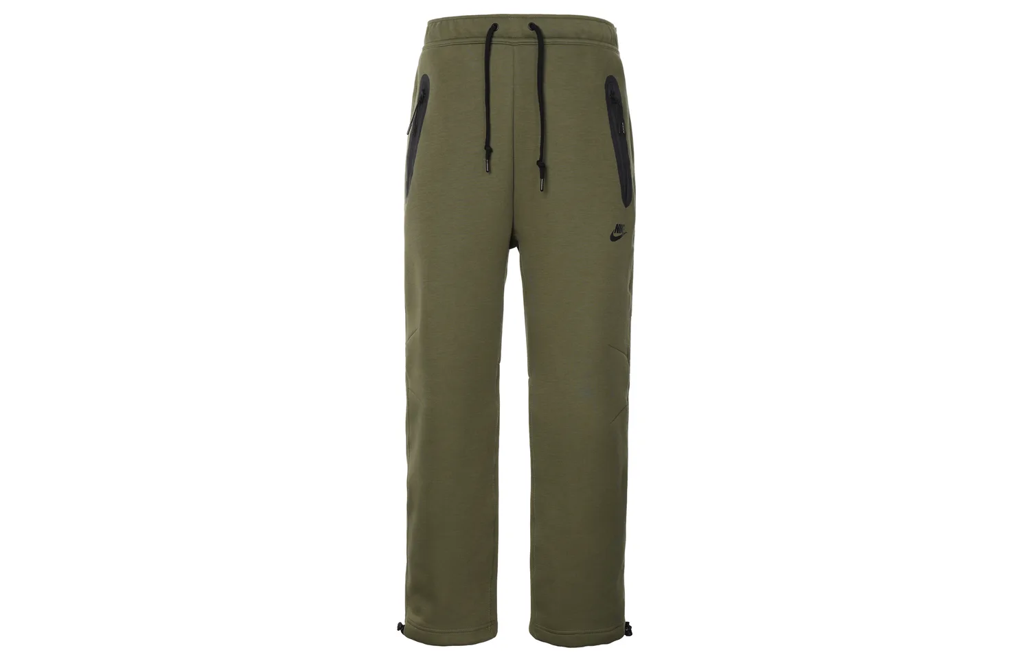 Спортивные брюки Tech Fleece с открытым низом Nike, Medium Olive Green — фото 3