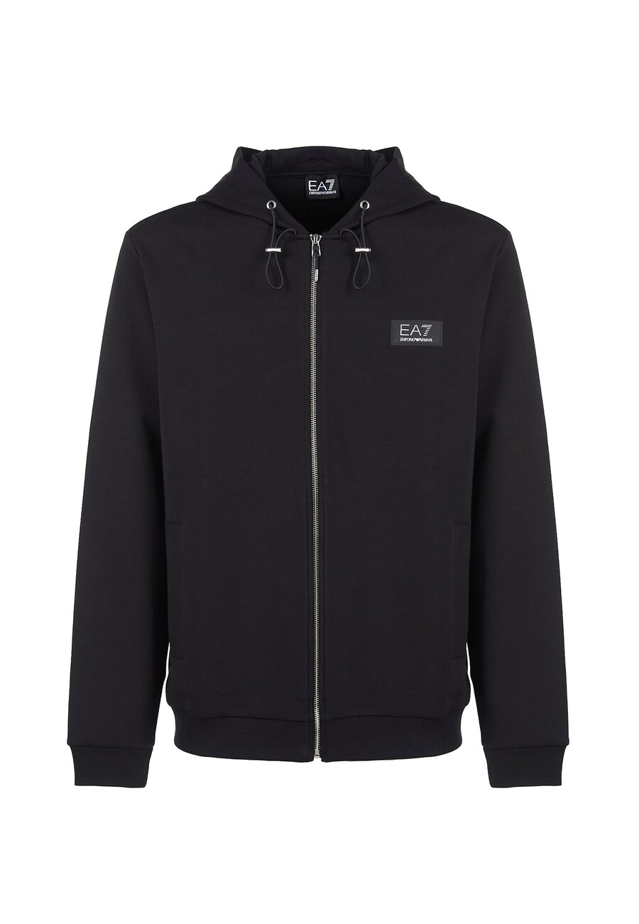 

Толстовка с капюшоном на молнии EA7 Emporio Armani Zip-Up Hoodie, черный