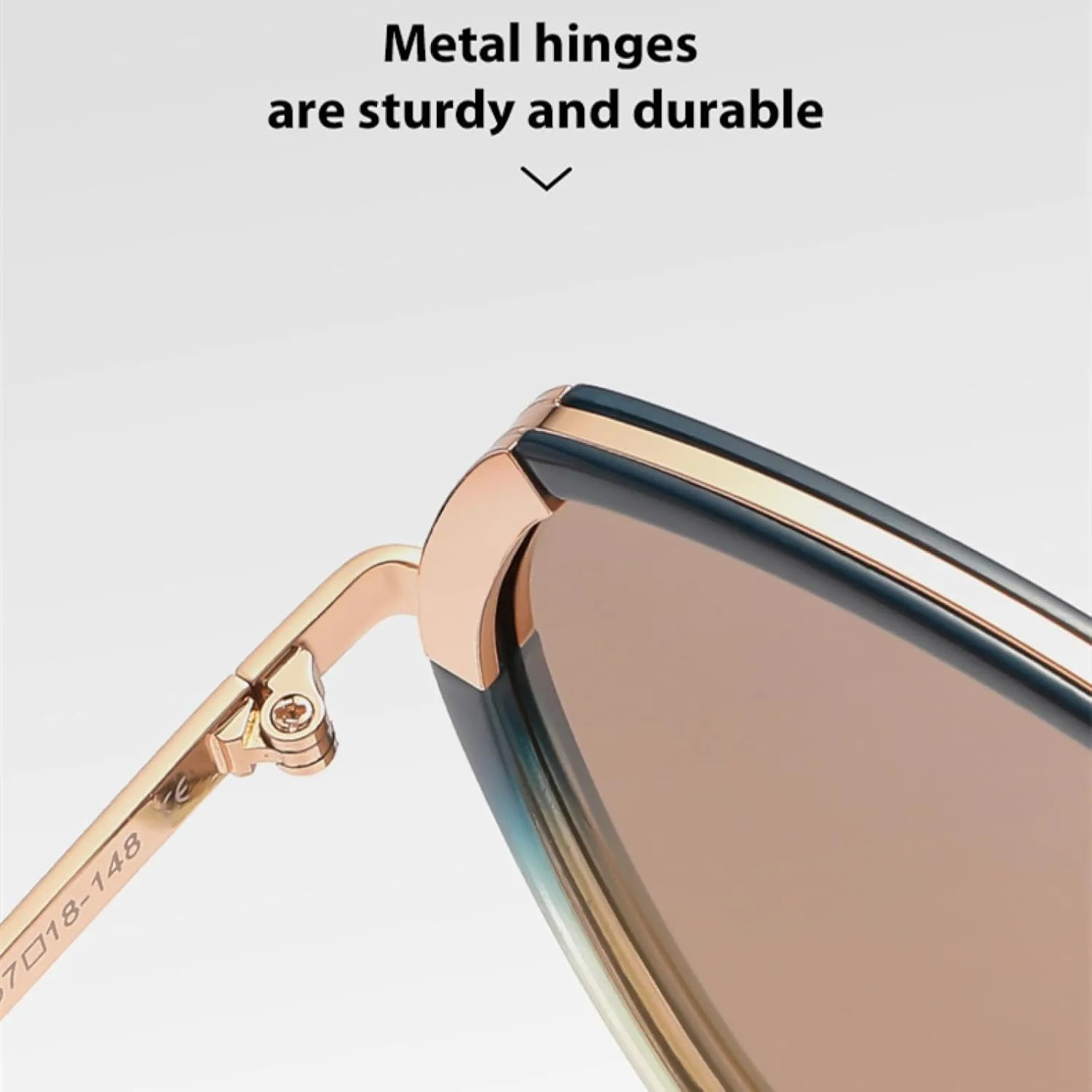 

Поляризованные солнцезащитные очки для женщин и мужчин с защитой от УФ-излучения UV400, металлическая оправа, для вождения, пляжа и вечеринок VFDHN, Blue Yellow Tea