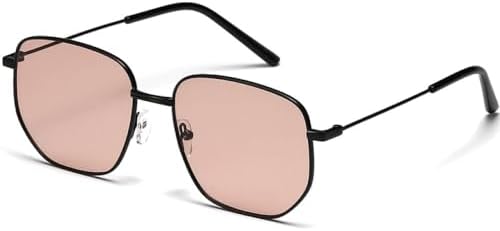 

Модные металлические квадратные солнцезащитные очки для женщин, стильные мужские солнцезащитные очки для крупного лица, классические очки с защитой от УФ-излучения UV400 MTZJH, Black Tea