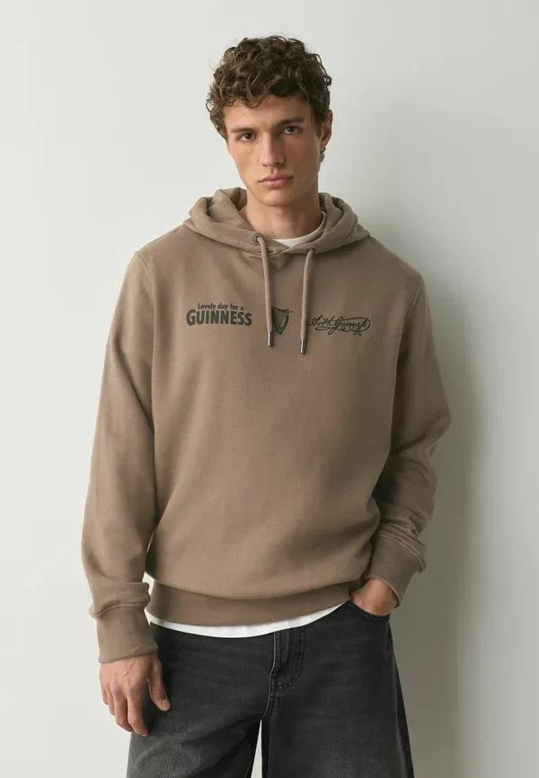 Толстовка Regular fit Guiness License Graphic Hoodie, темный нейтральный