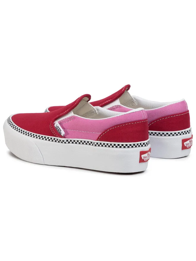 Vans Классические тканевые слипоны P VN0A3TL1WVX1 красные — фото 3