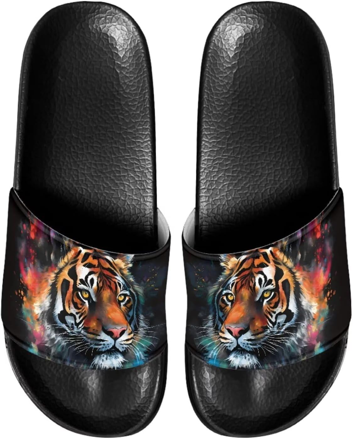 

Мужские шлепанцы с нескользящей подошвой, для ванной, быстросохнущие, легкие, подходят для душа, пляжа и повседневной прогулки Ocwfudsx, Tiger