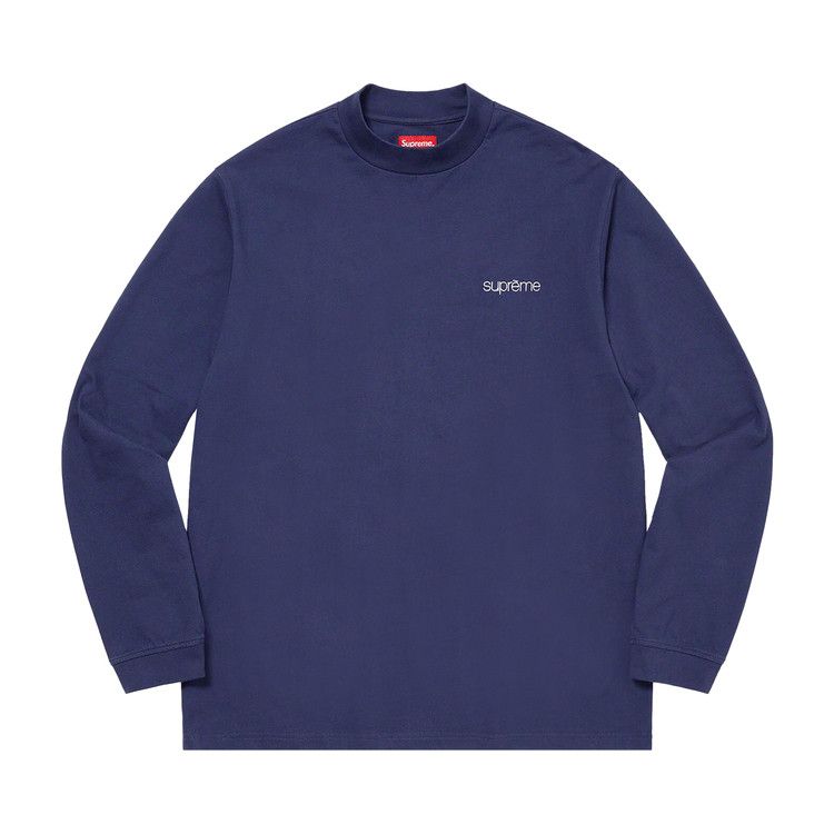 

Топ Supreme Mock Neck Long-Sleeve Top, Dark Navy