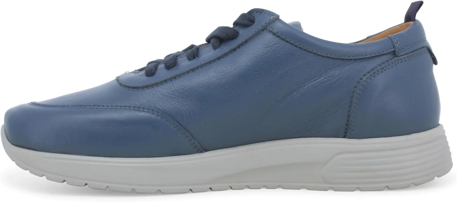 Джинсы Melluso Walk U16268Z Herren Schuhe Кроссовки Keilabsatz Schnursenkel Leder, синий — фото 4