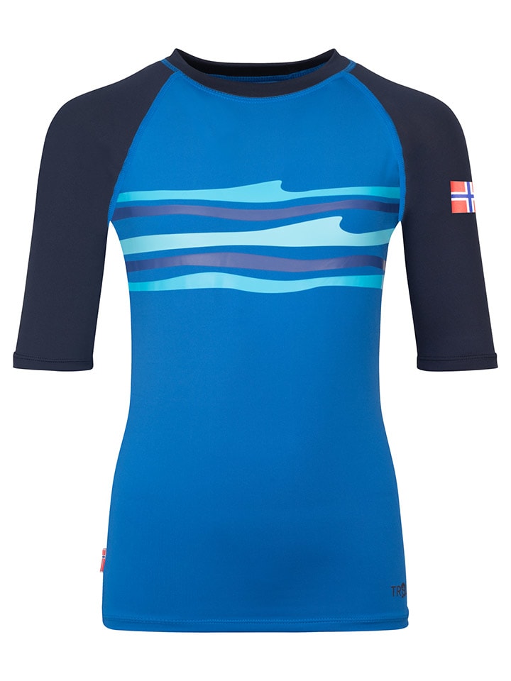 

Trollkids Купальная футболка "Haukland T" сине-темно-синего цвета