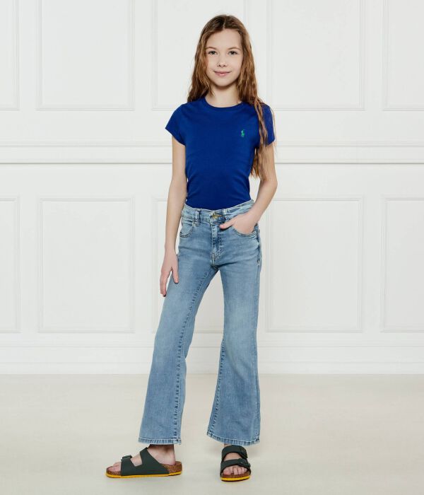Футболка детская Polo Ralph Lauren однотонная, синий — фото 2