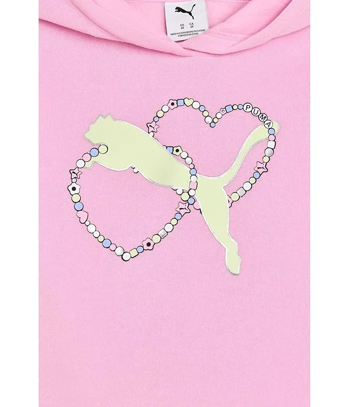 Толстовка с капюшоном Charmed Pullover Hoodie PUMA Kids, Pink Shimmer — фото 3