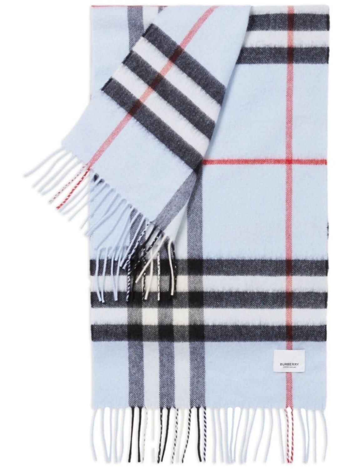 

Burberry кашемировый шарф в клетку, синий