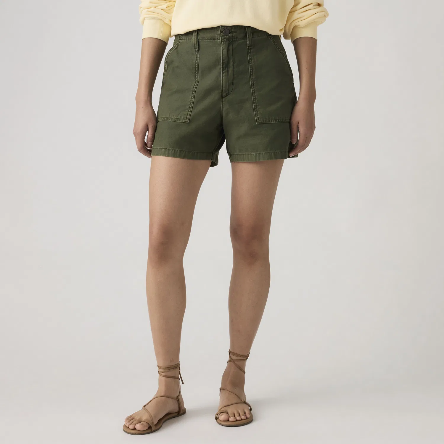 Женские шорты Ribcage Utility Levi's, Green — фото 2
