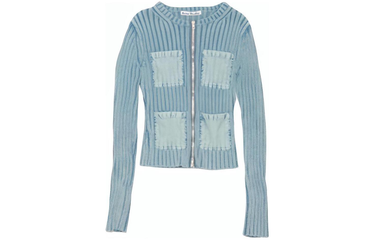 

SS24 Трикотаж Женская Пыльно-голубая футболка Acne Studios