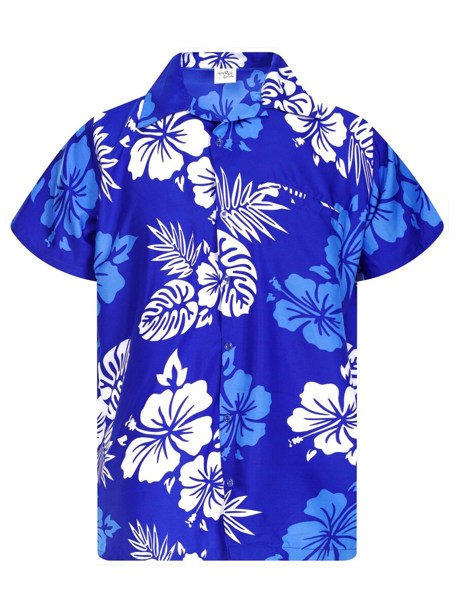 

Рубашка King Kameha Mono Hibiscus, синий