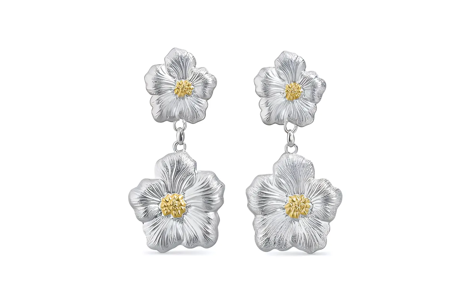 

BUCCELLATI Позолоченные серебряные серьги для женщин Silver