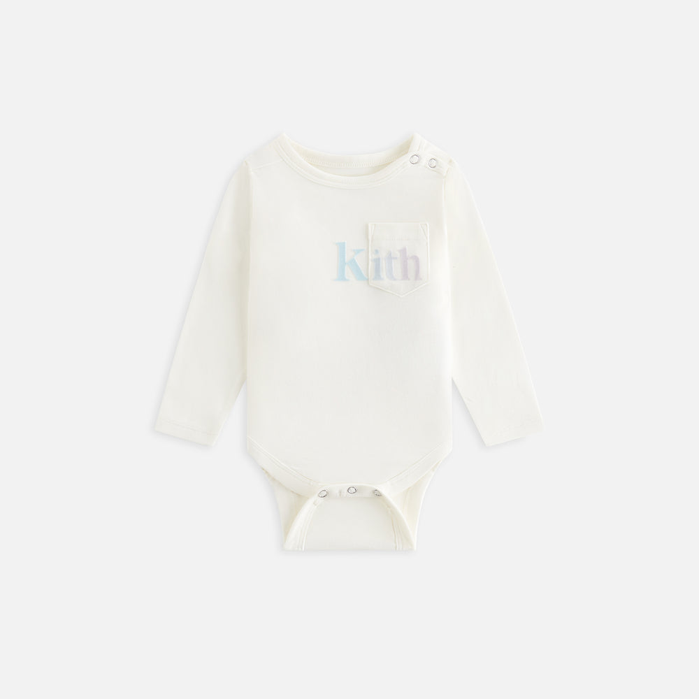 

Детское боди Kith Baby Long Sleeve Quinn Bodysuit, цвет Silk