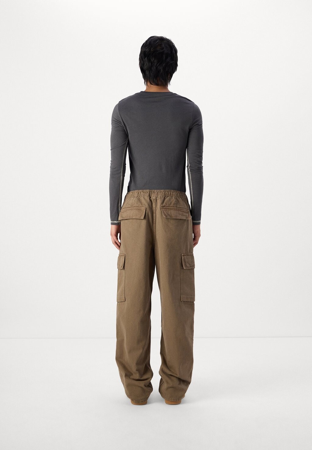 

Брюки в стиле милитари BAGGY CARGO PULL ON GAP, черный