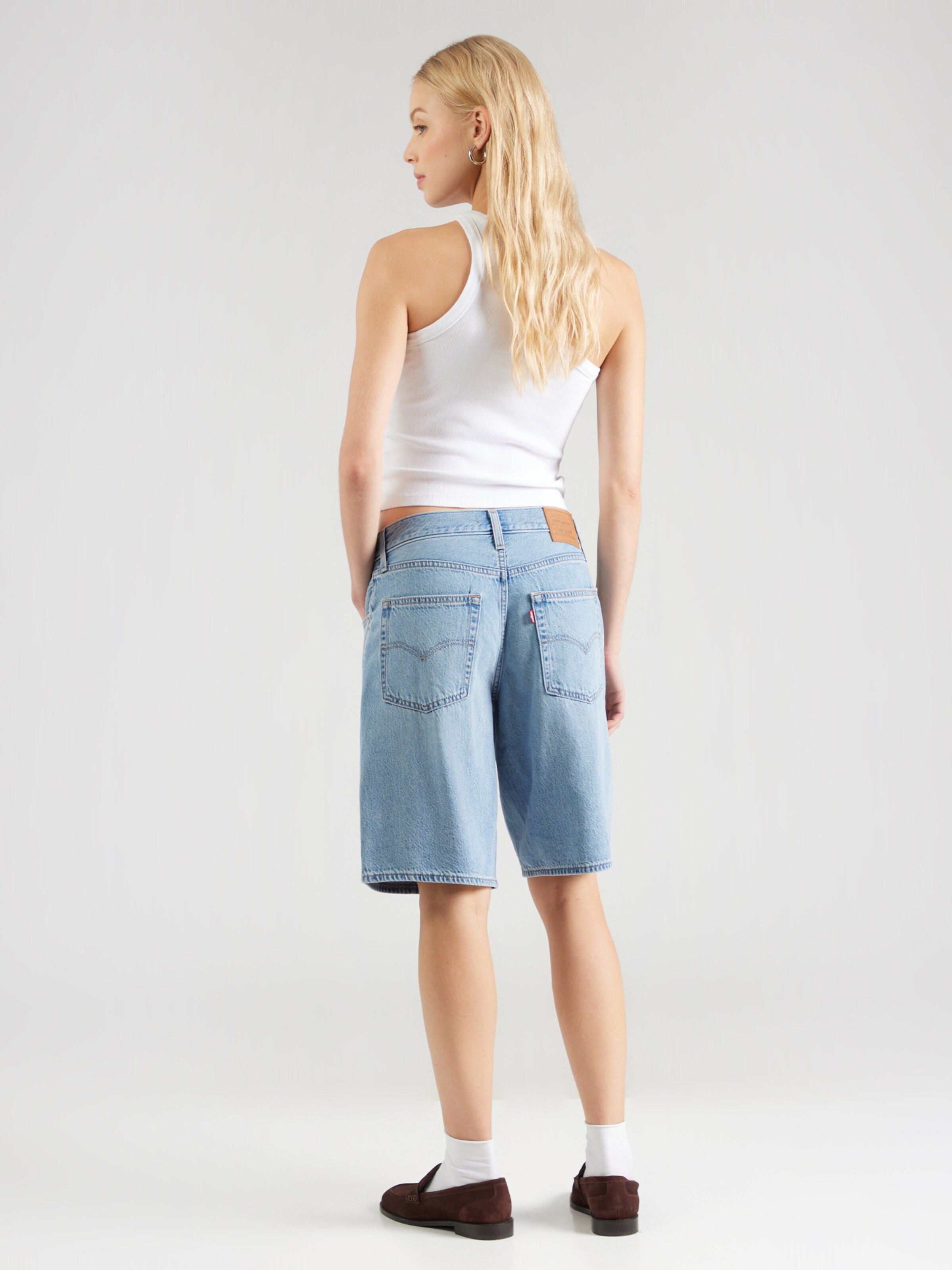 LEVI'S  Джинсовые шорты свободного кроя 'Baggy Dad Jorts' в светло-голубом цвете — фото 4