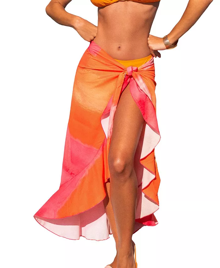 

Купальник Women's Last Light Ombre Cover-Up Sarong Cupshe, оранжевый