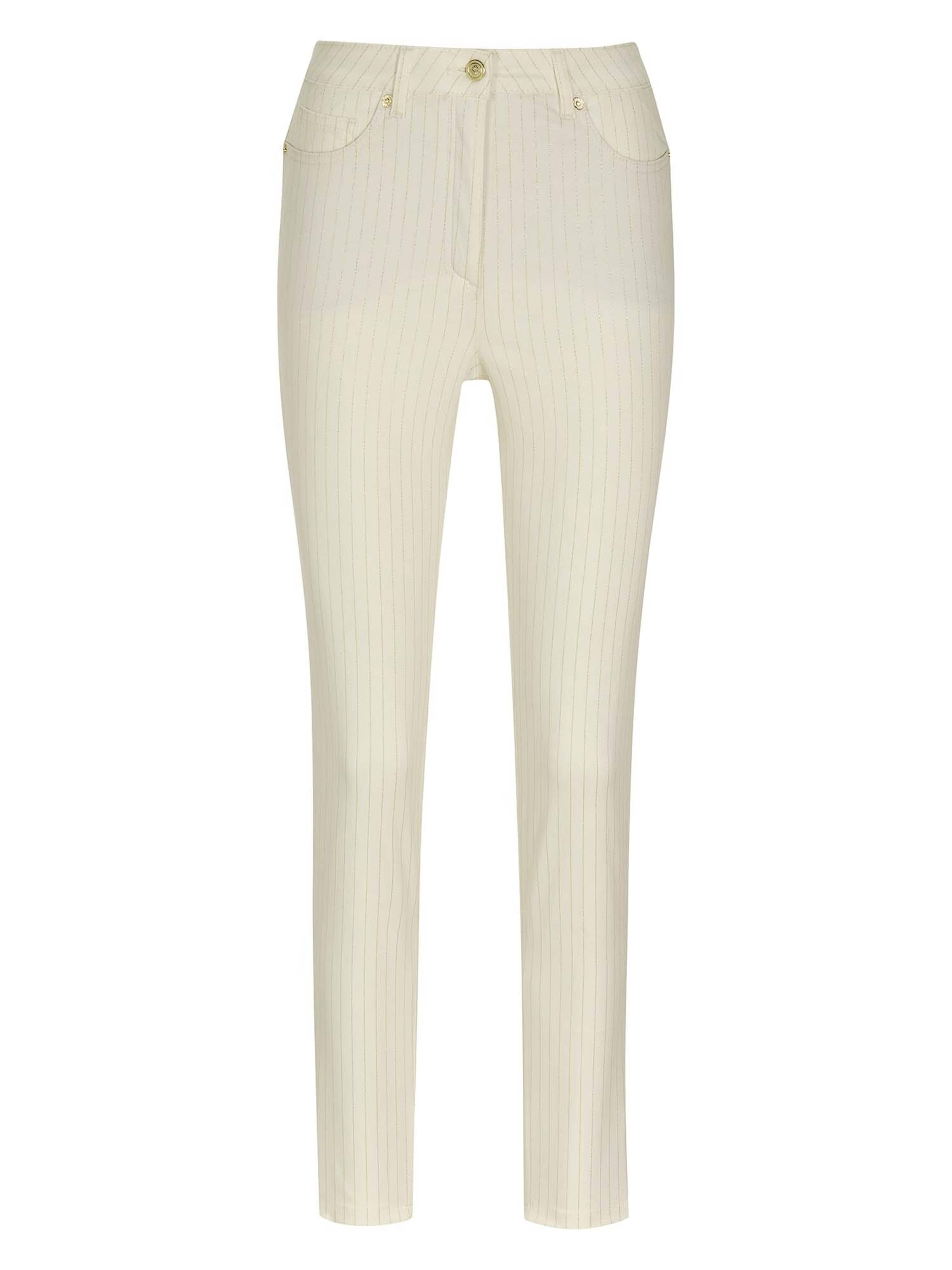 

MADELEINE Брюки Slim fit из шерсти белого цвета