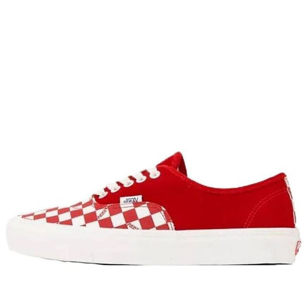 

Кроссовки og authentic lx 'racing red checkerboard toe' Vans, красный