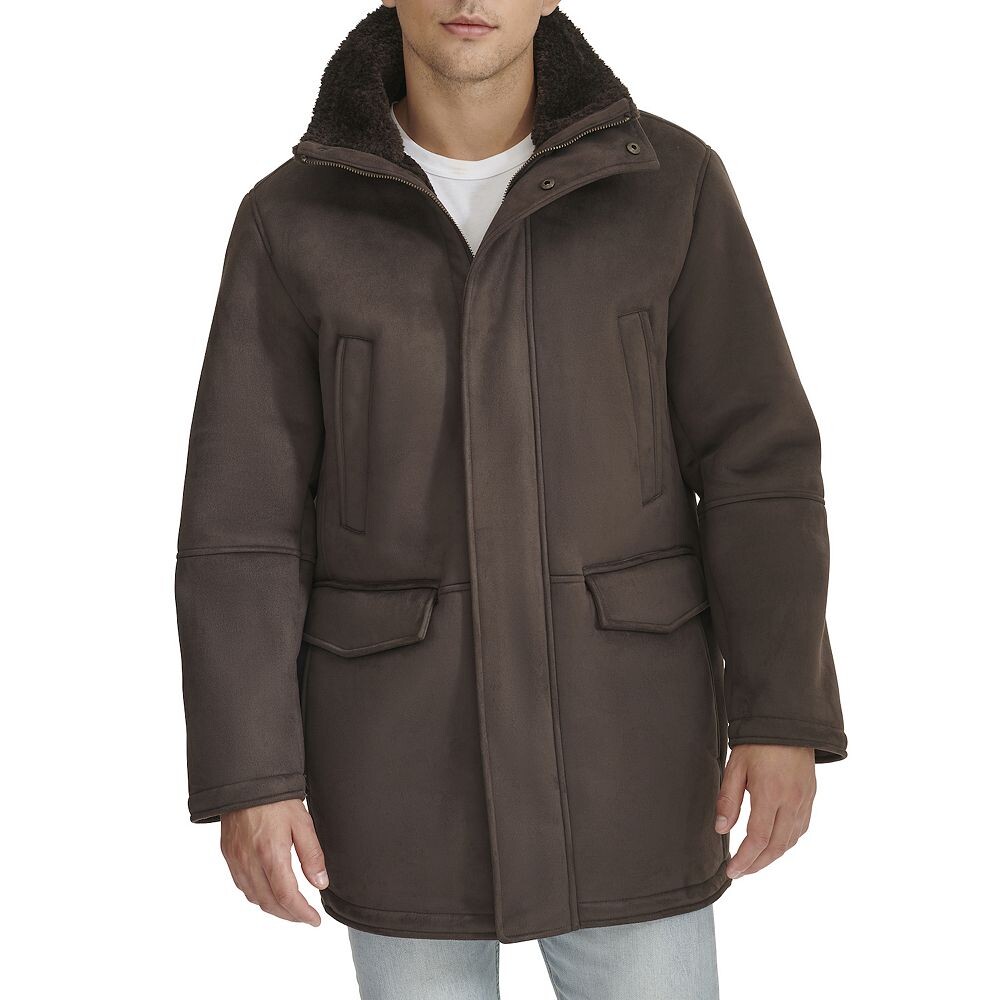 

Мужская прогулочная куртка Dockers из искусственной овчины, цвет Dark Brown