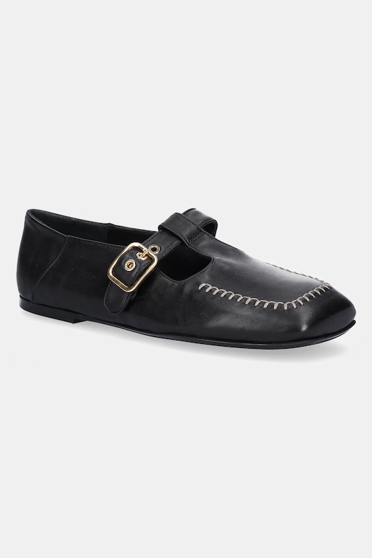 Кожаные балетки Ceramic Shoes Agl, черный