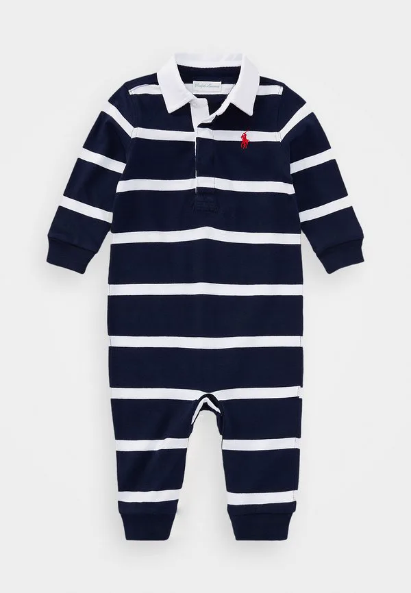 Полосатый хлопковый комбинезон для регби Polo Ralph Lauren, Refined Navy/Multi
