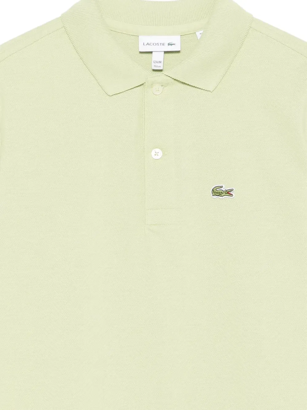 Рубашка поло с логотипом-патчем Lacoste Kids, зеленый — фото 3
