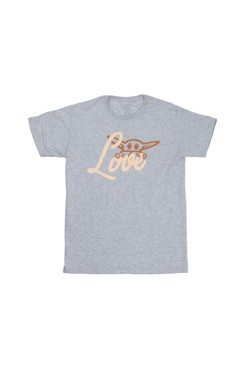 

Футболка Grogu Love Star Wars, серый