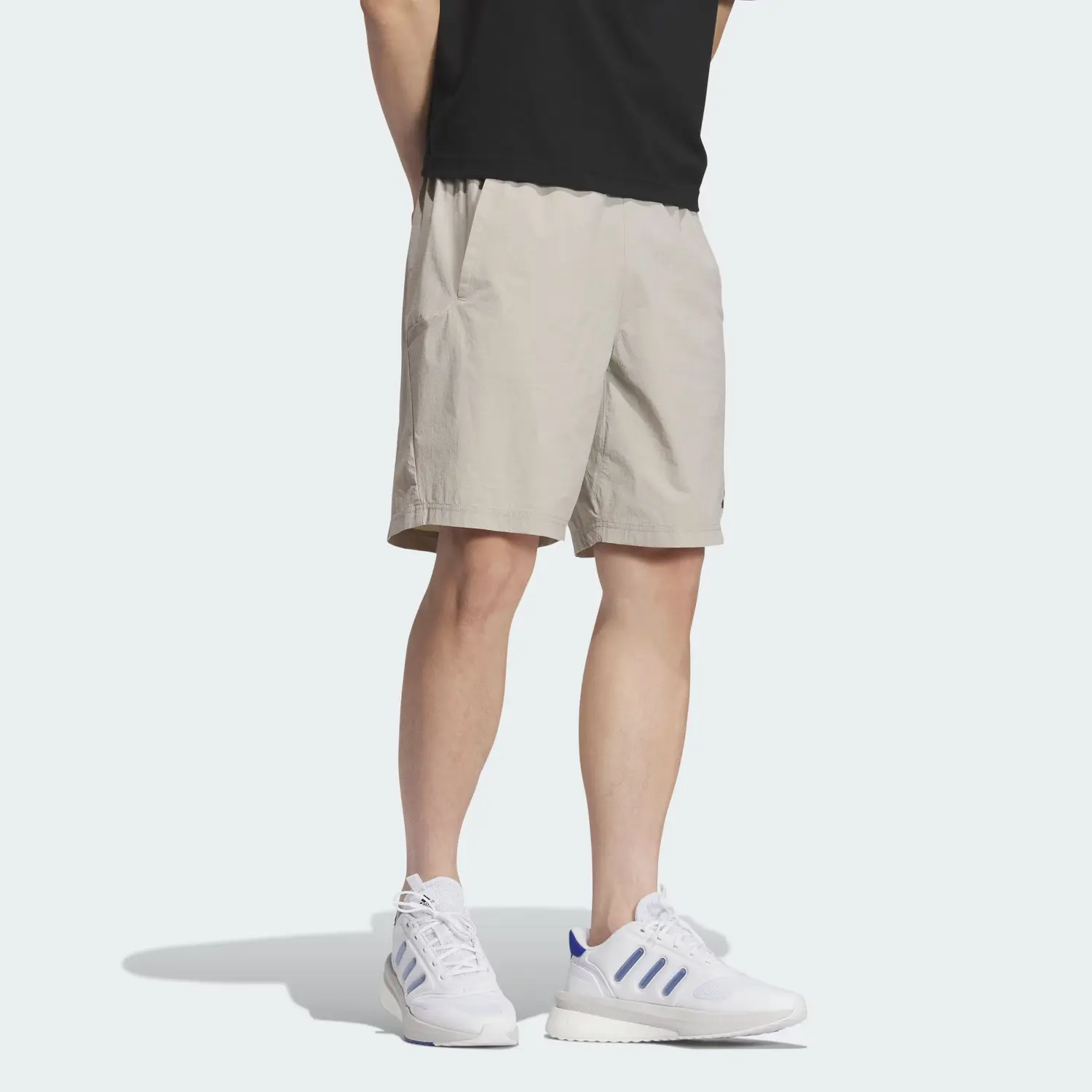 Шорты Casual SS25 мужские Adidas, серебристо-серый — фото 4