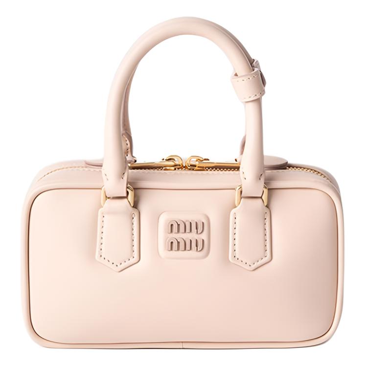 

MIU MIU Arcadie мини-кроссбоди из коровьей кожи для женщин в цвете nude pink