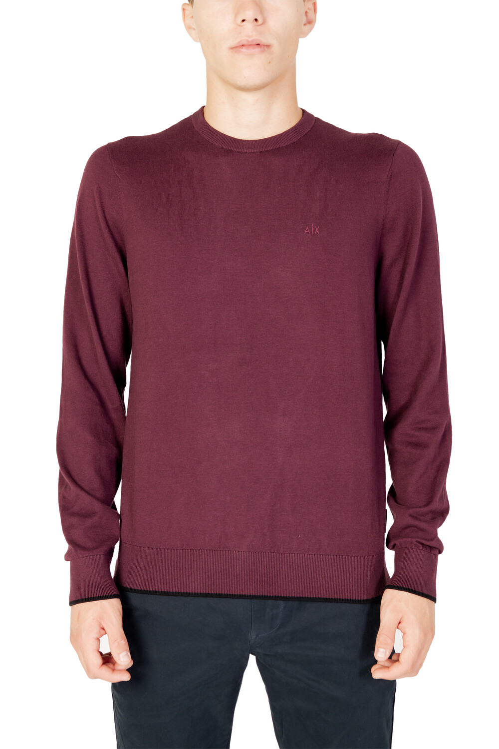 

Джемпер Armani Exchange с круглым вырезом, фиолетовый