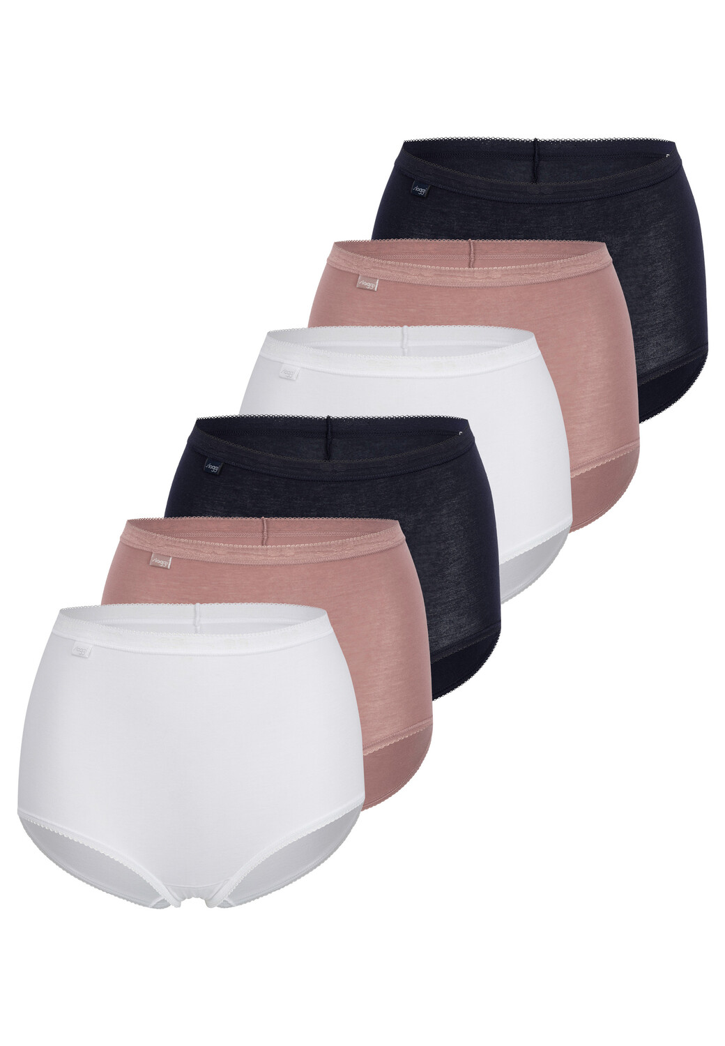 

Трусы Sloggi Maxi Basic+, цвет Weiß/Braun/Schwarz
