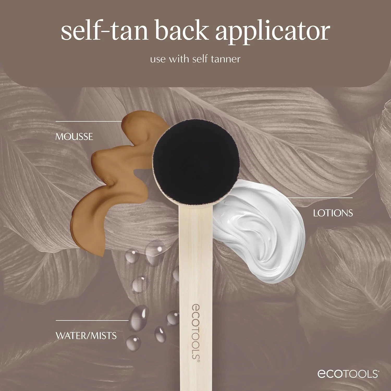 Аппликатор для автозагара EcoTools Good Tan с длинной ручкой, 1 шт Eco Tools — фото 3