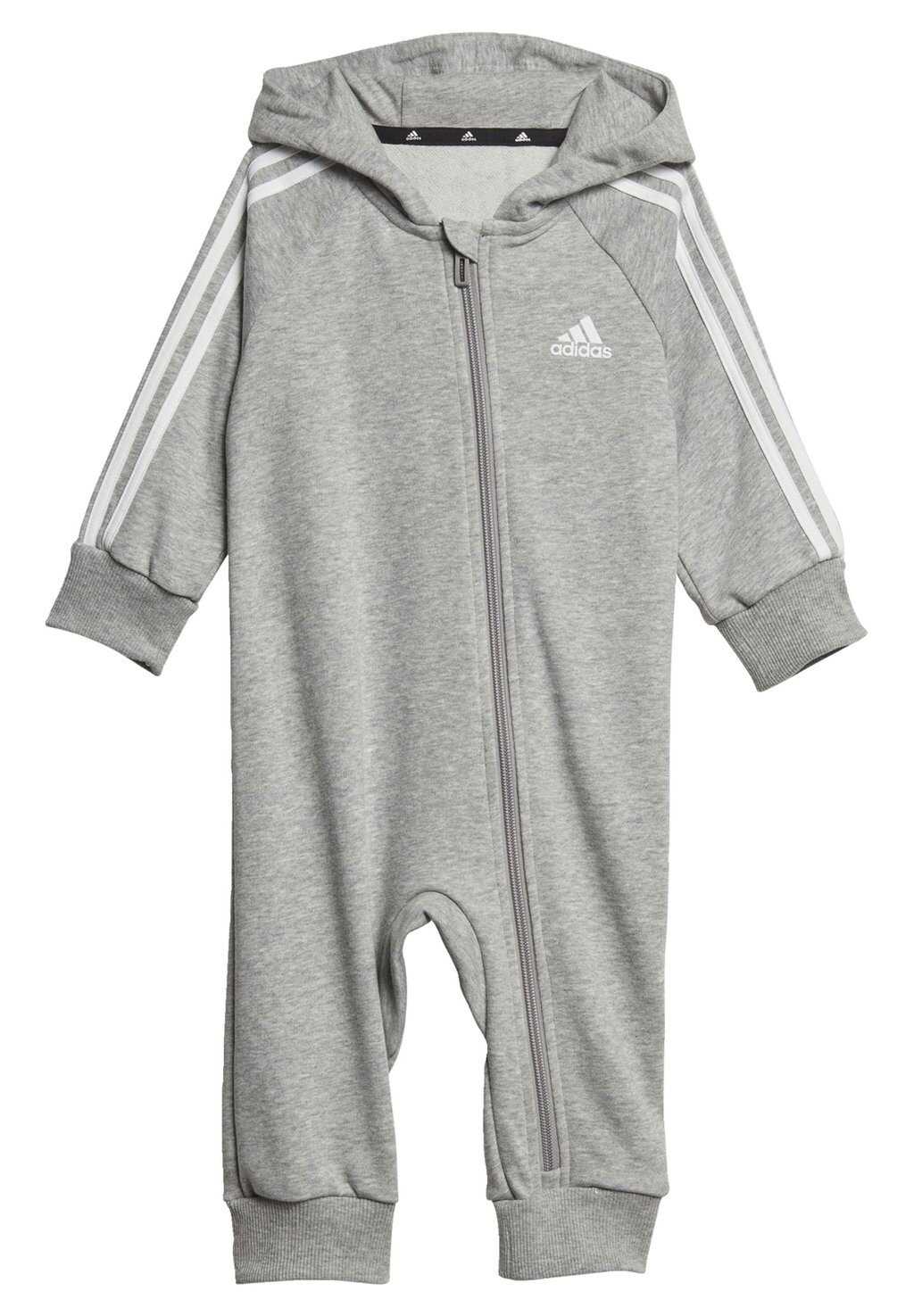 

Комбинезон ESSENTIALS 3-STRIPES adidas Performance, цвет medium grey heather/white