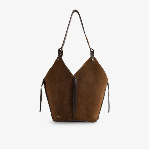 

Сумка через плечо из замши Tampa Isabel Marant, цвет bronze