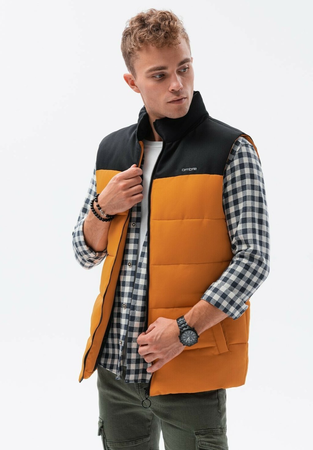 

Жилет SLEEVELESS QUILTED Ombre, горчично-желтый